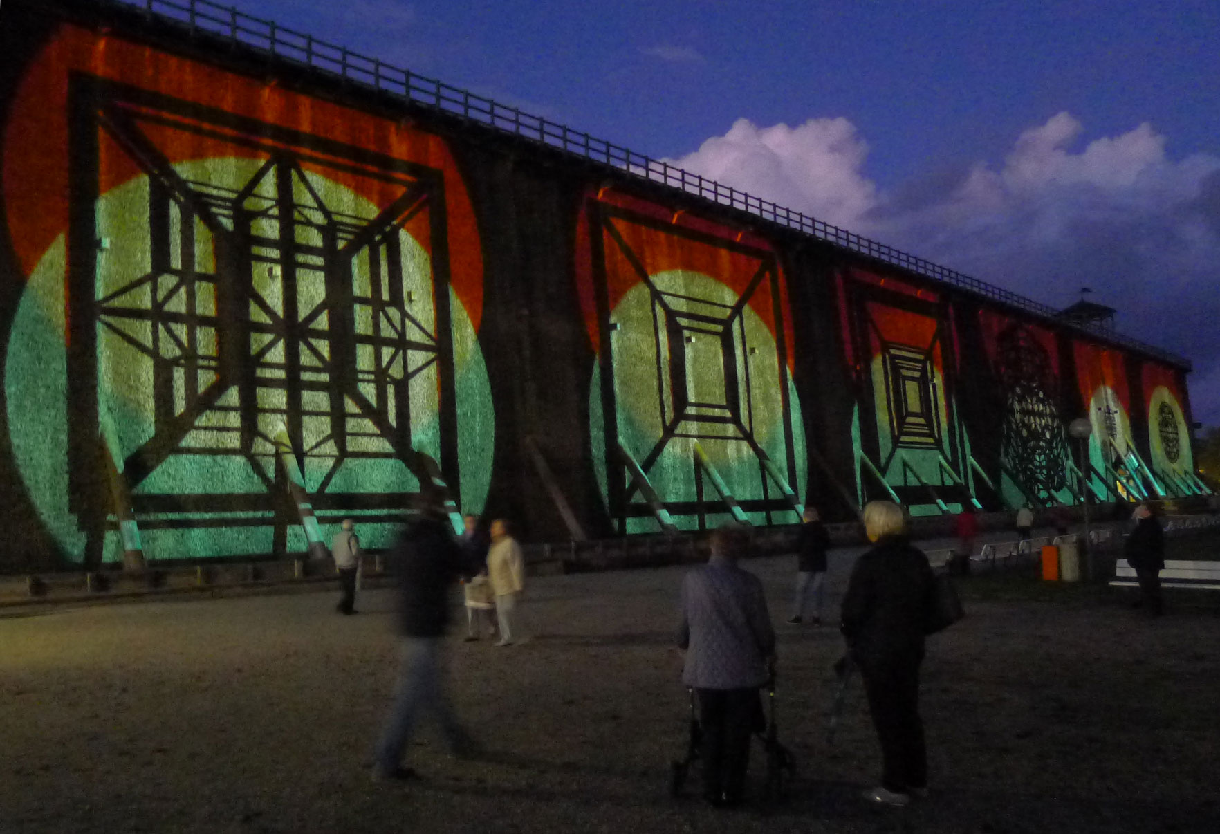 2015: opening lichtsicht5 Projektionsbiennale, Bad Rothenfelde